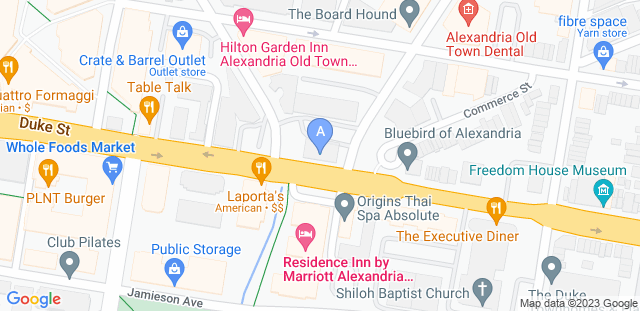 Map to Alexandria Zen Center